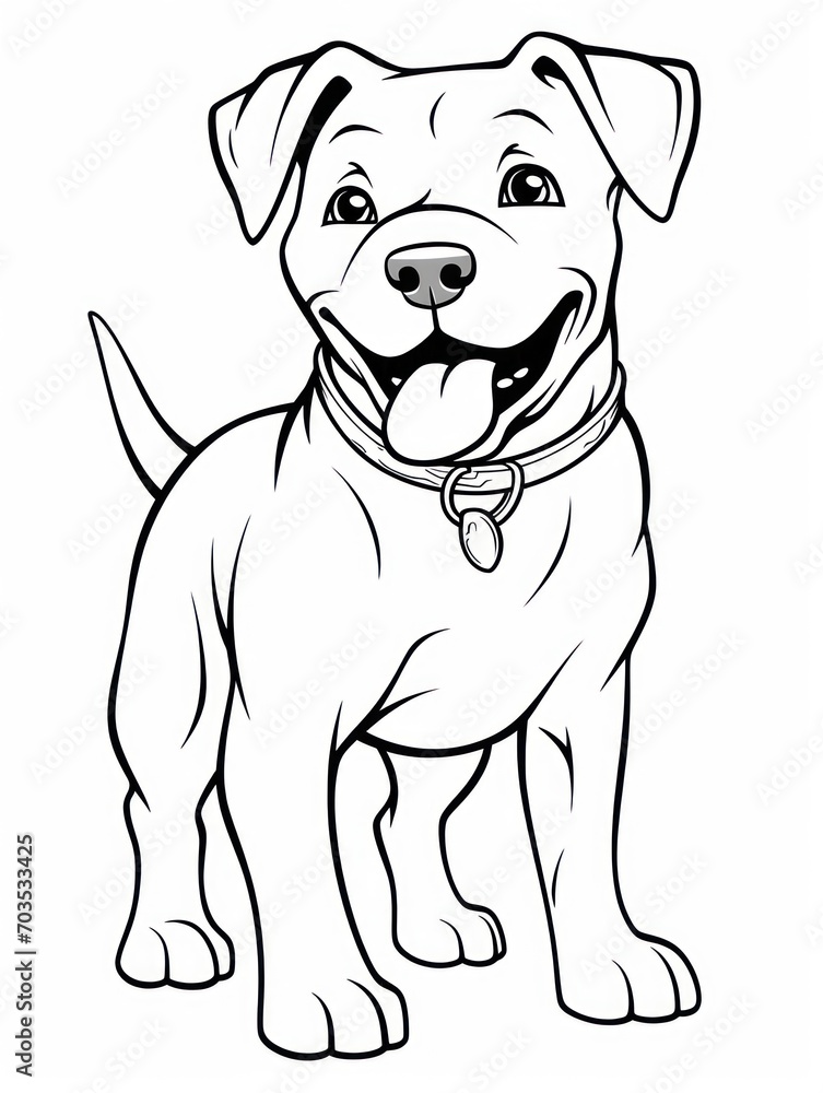 Fototapeta premium Coloring book page