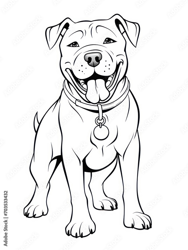 Fototapeta premium Coloring book page