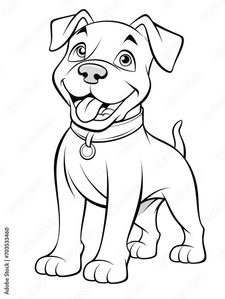 Fototapeta premium Coloring book page