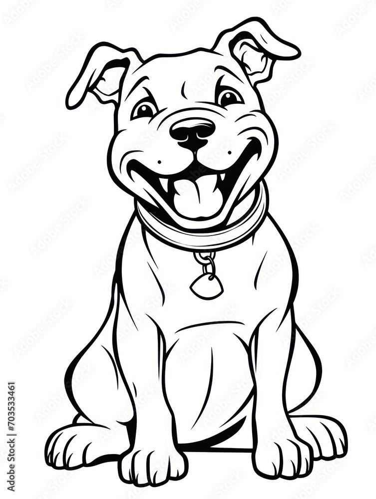 Fototapeta premium Coloring book page