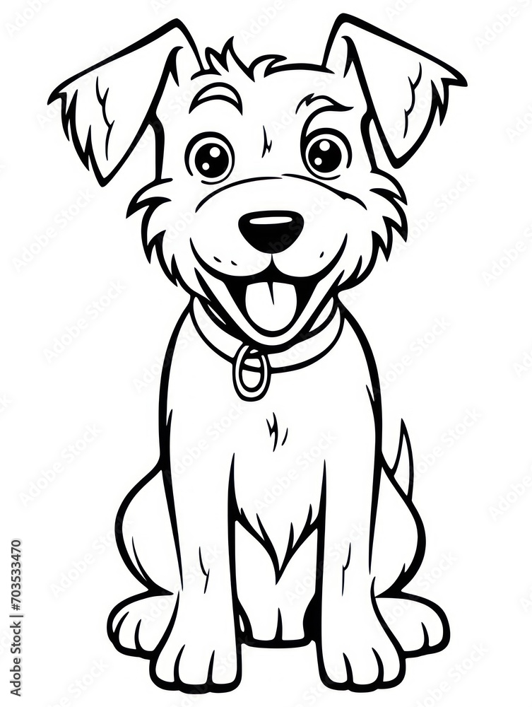 Fototapeta premium Coloring book page