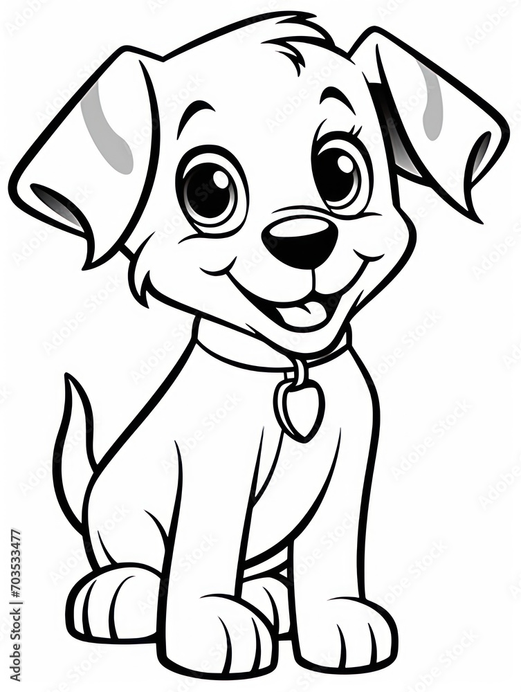Fototapeta premium Coloring book page