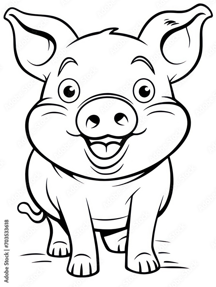 Obraz premium Coloring book page