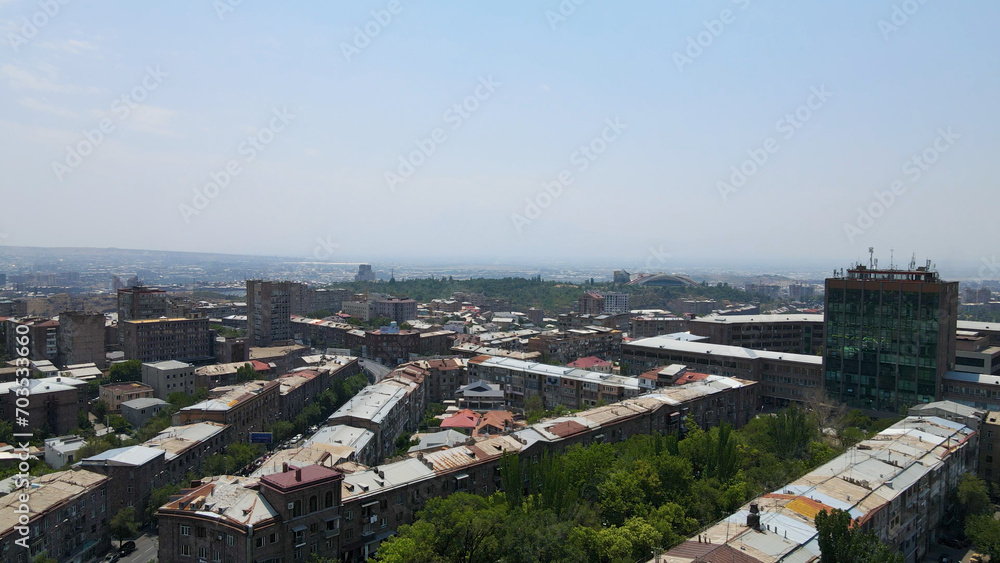 Yerevan city, Armenia, parks, buildings, streets, holiday, walking, summer