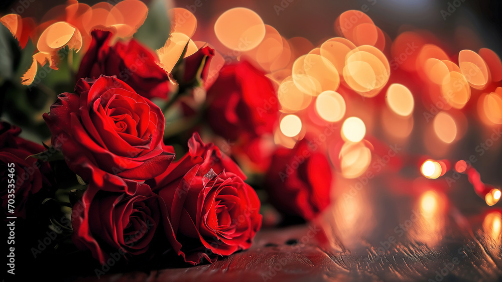 Red roses background, Many red flowers on a blurred background. Red roses background, Many red flowers on a blurred background.