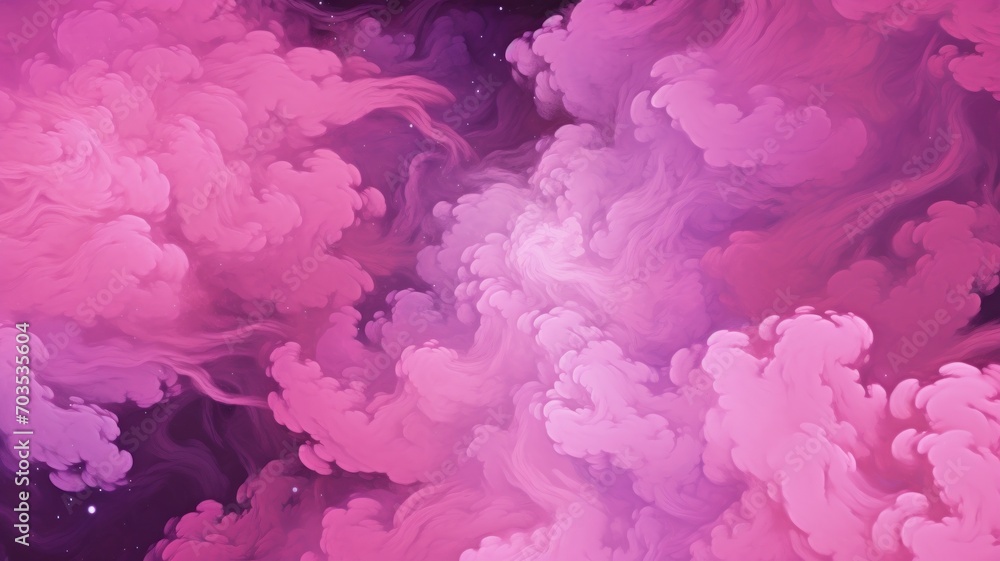 Obraz premium Pink abstract space galaxy background, nebula beautiful color. Generative AI