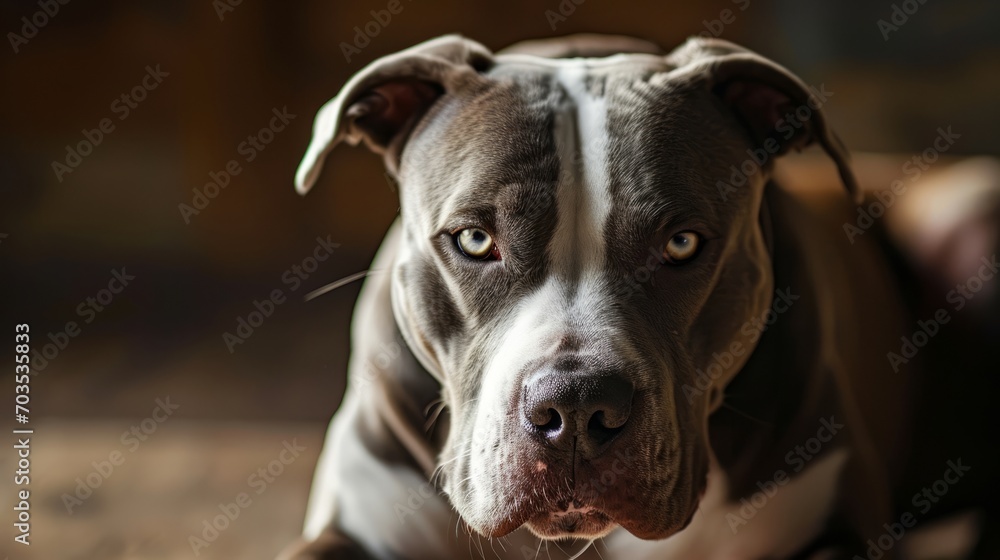 Canine Discontent: A Glimpse into Feral Instincts Pitbull