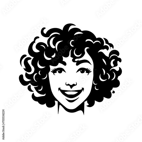 Cheerful Smiling Face Vector Illustration