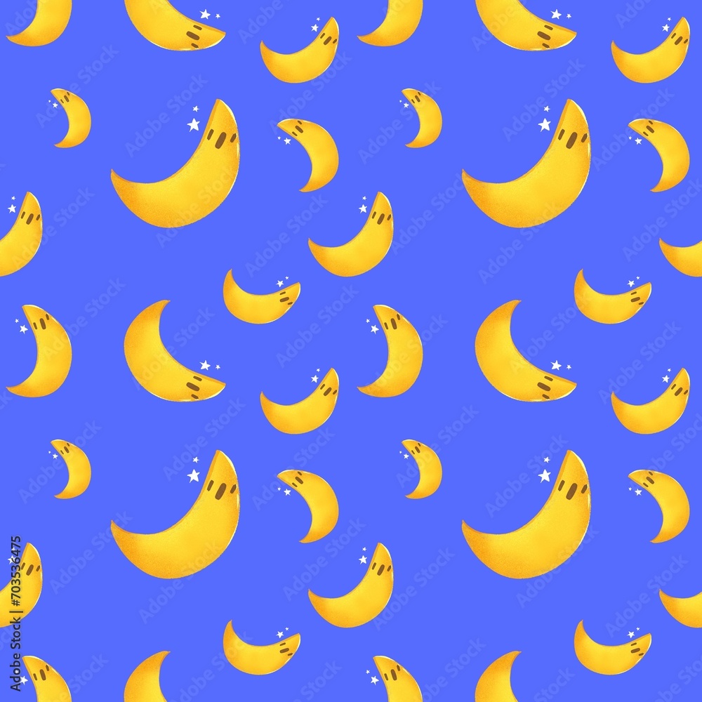 Banana moon pattern
