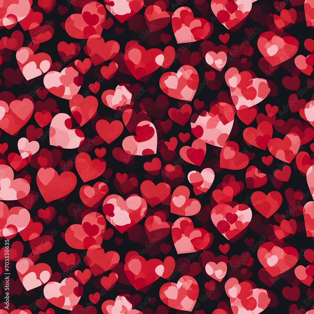 Valentine's Day with heart seamless pattern background.
Valentine's Day with heart seamless pattern background.