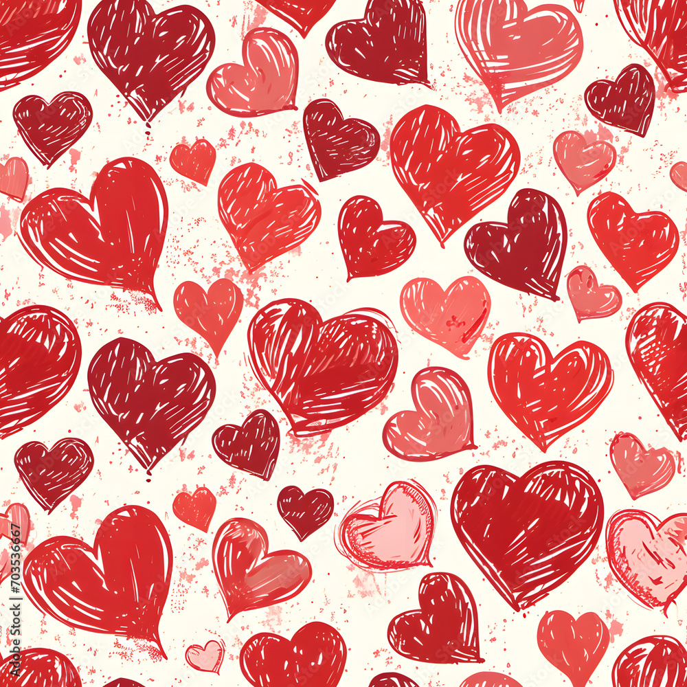 Valentine's Day with heart seamless pattern background.
Valentine's Day with heart seamless pattern background.