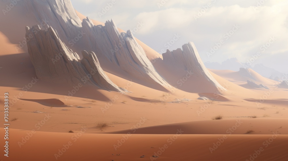 Fototapeta premium wadi rum desert country. Generative AI