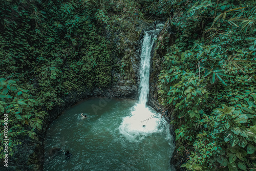 Waterfall into the jungle