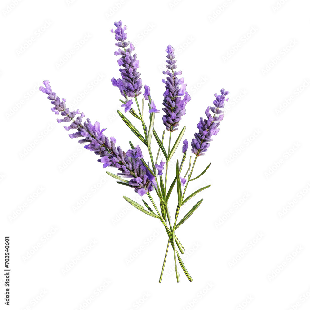 Naklejka premium PNG lavender flower isolated transparent background