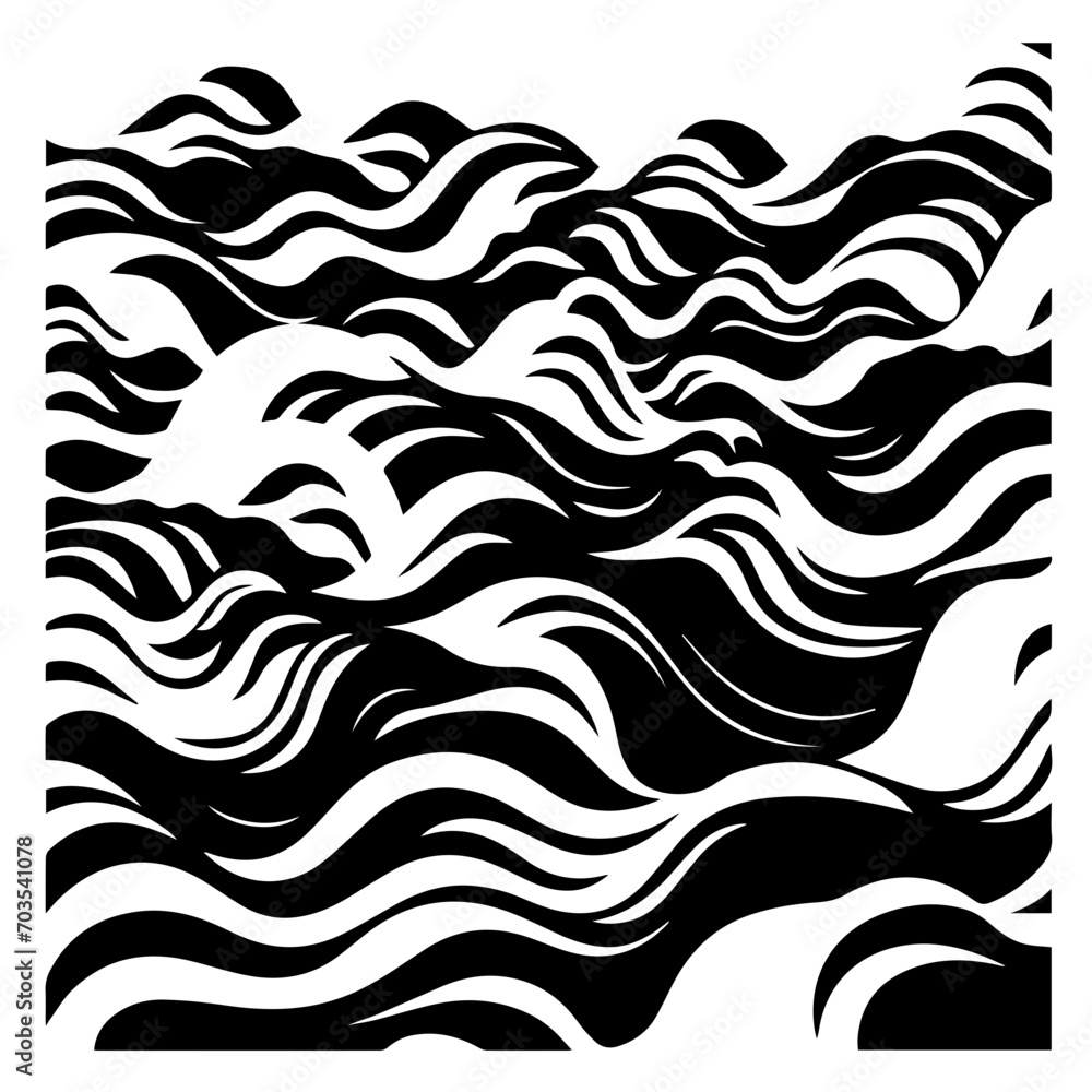 Dynamic Ocean Waves Vector Design Dynamic Ocean Waves Vector Design