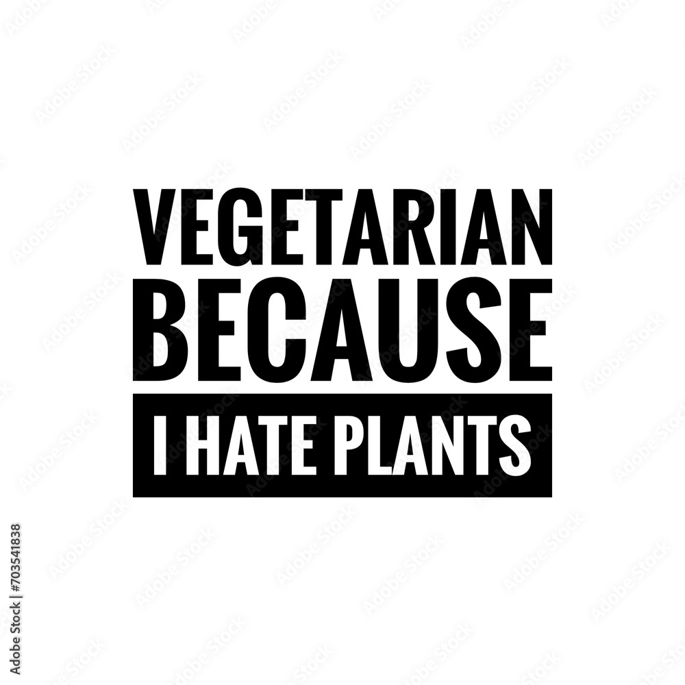 Vegetarian quote illustration
