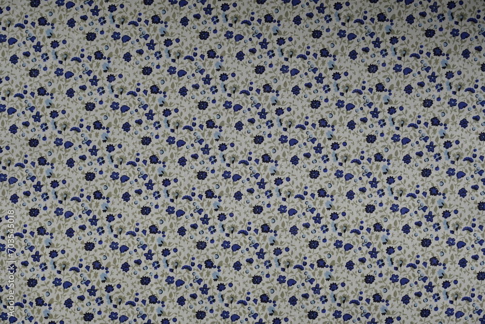 fabric texture - white blue green flower pattern fabric texture - white blue green flower pattern