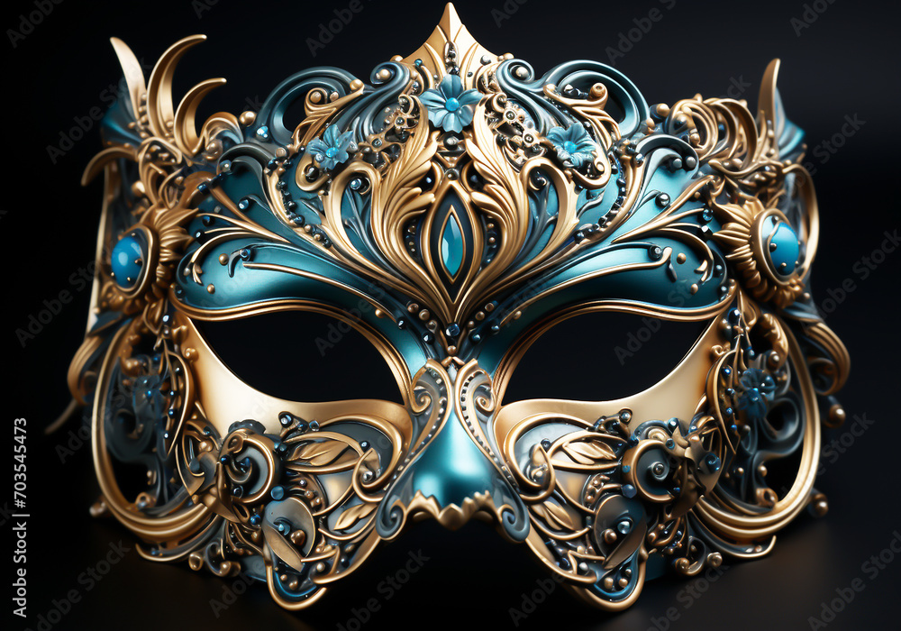 Venetian carnival mask. Tradition and glamour. AI generated Venetian carnival mask. Tradition and glamour. AI generated