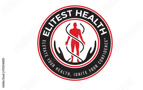 Elite Health Logo, Wellness Excellence Logo, Premium Health Logo, Superior Wellbeing Logo, Optimal Fitness Logo, Prime Wellness Logo, Top-tier Health Logo, Pinnacle Wellbeing Logo, Peak Performance Lo