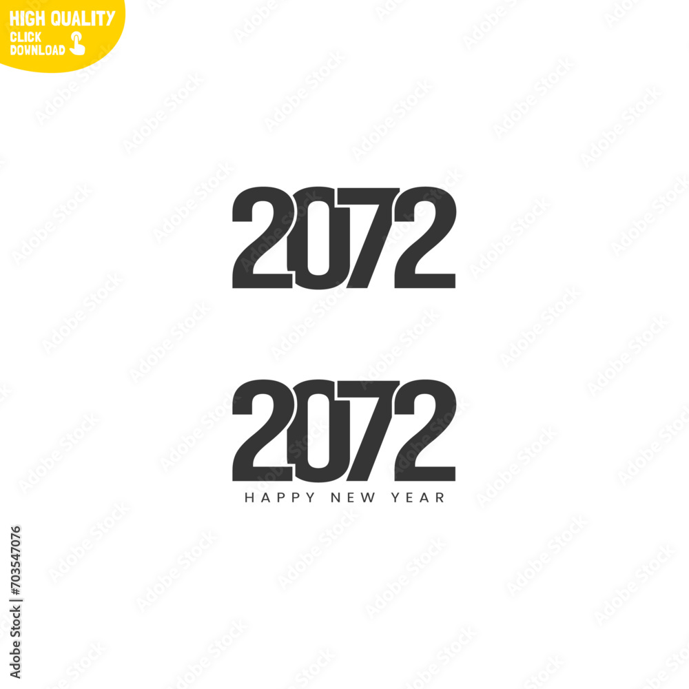 Creative Happy New Year 2072 Logo Design Creative Happy New Year 2072 Logo Design