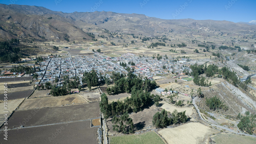 Aerial view from Yanke, Colca