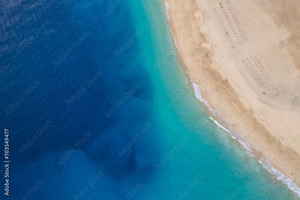 Aerial view of Fuerteventura coast
