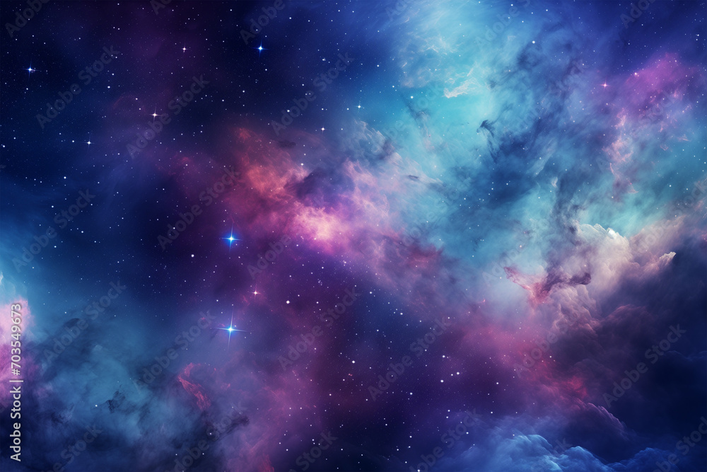 Nebula and galaxies in space Nebula and galaxies in space
