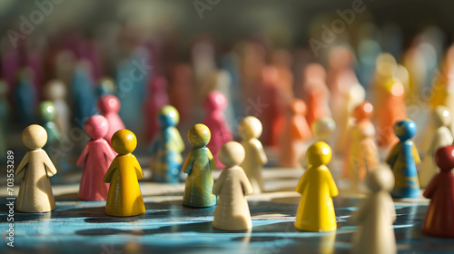 Wallpaper Mural An Illustration of Social Inclusion and Teamwork, AI Generative Torontodigital.ca