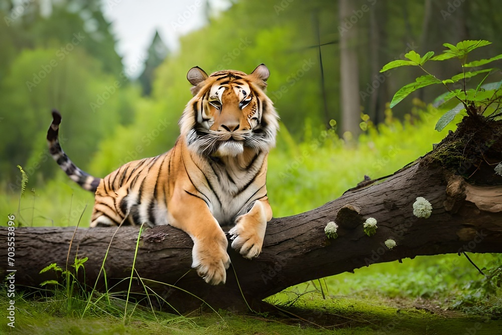 Obraz premium tiger in the jungle