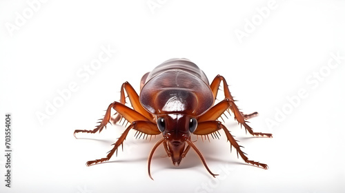 isolated cockroach, empty space on white background © Kpow27