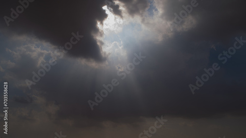 clouds and sun