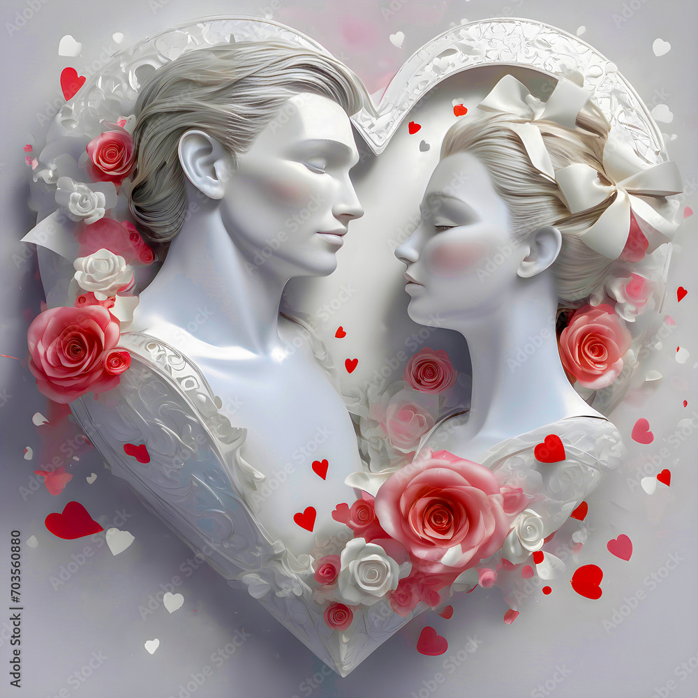 Valentine's Day greeting card is a reminder of love and tenderness Valentine's Day greeting card is a reminder of love and tenderness