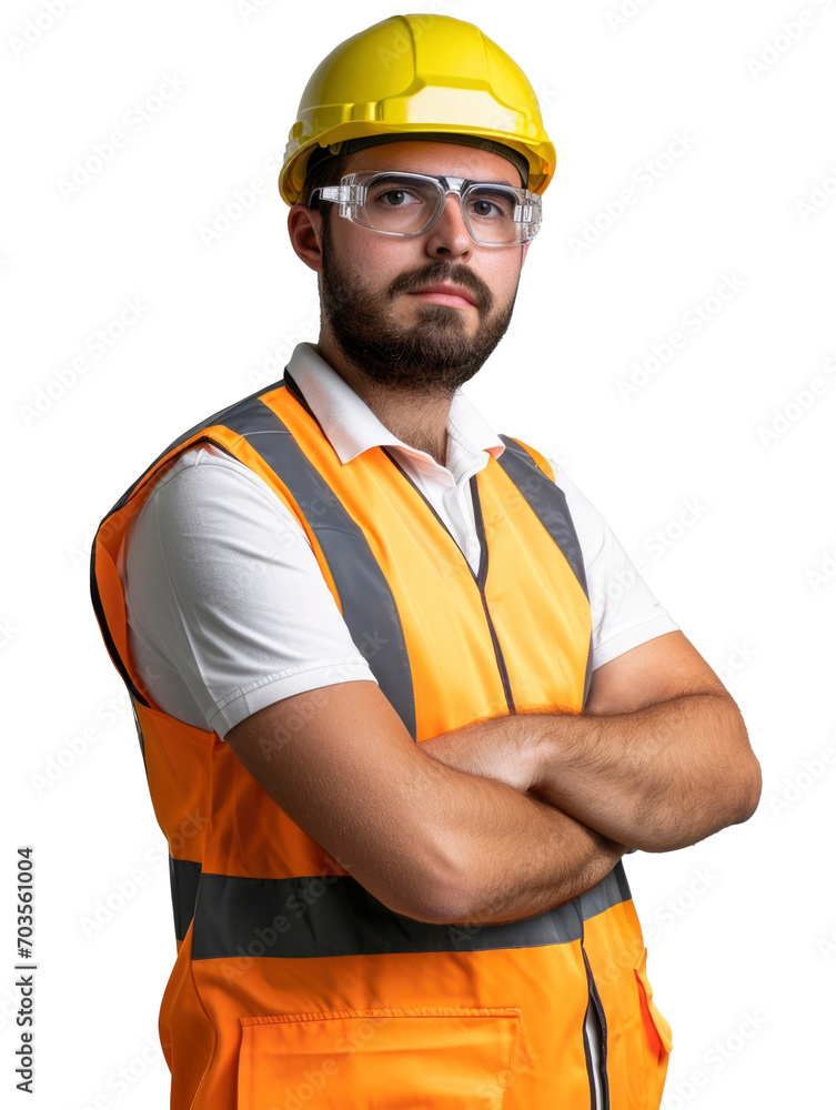 Transparent photo of a handyman