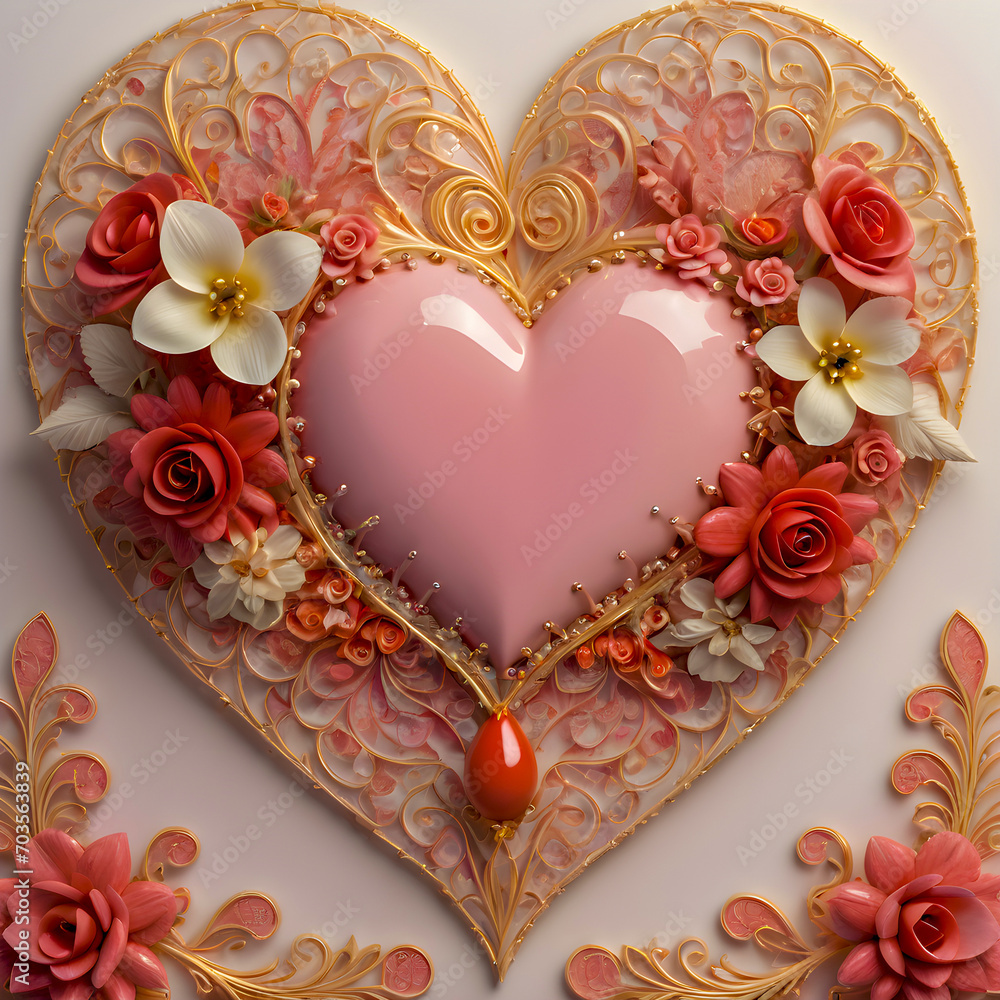 Valentine's Day greeting card is a reminder of love and tenderness Valentine's Day greeting card is a reminder of love and tenderness
