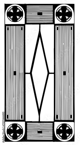 Photography Hand drawn Art deco / Jugendstil graphic design elements, resources for poster d