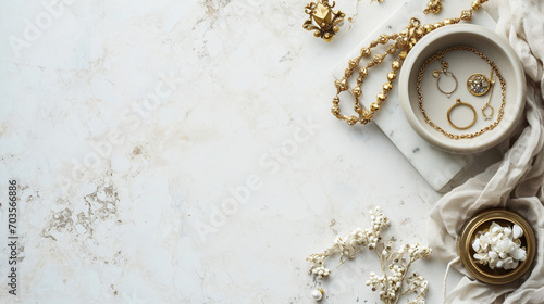 Jewelry on a table 