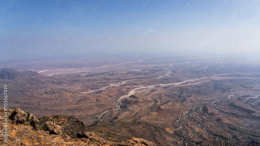 Jabal Samhan with majestic mountain range
