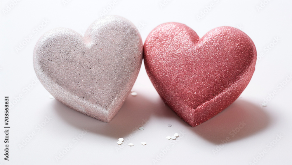 Fototapeta premium Glittery Hearts 