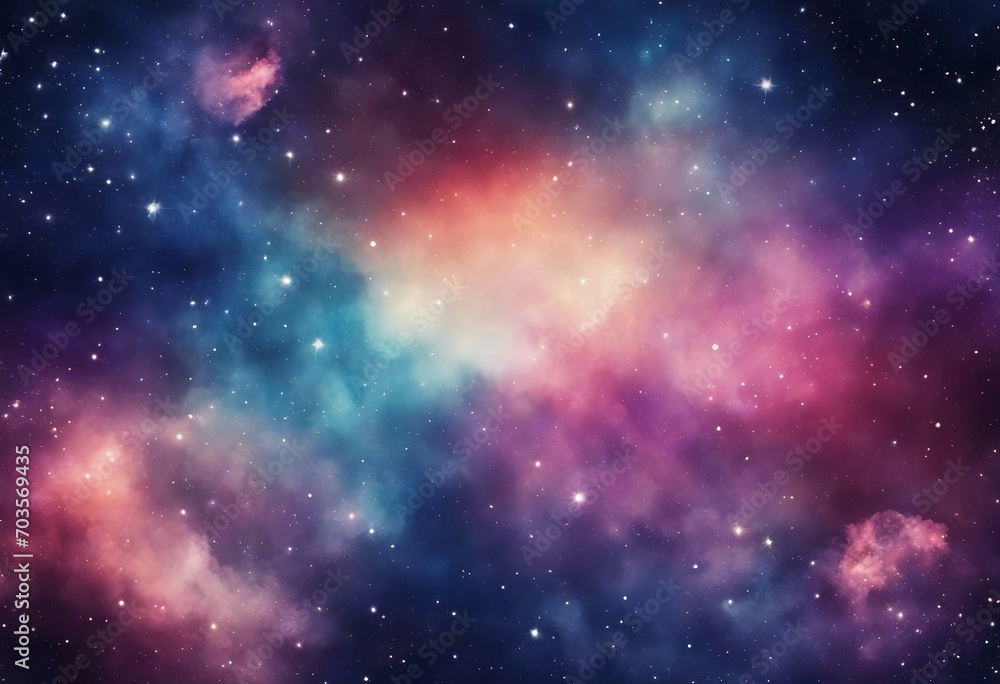 Naklejka premium Stardust night galaxy sky nebula