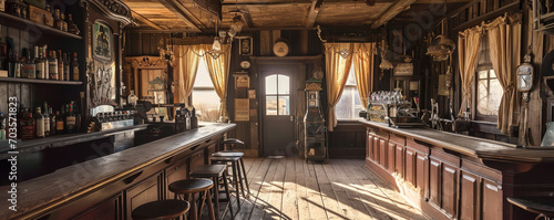 Western saloon interior photo