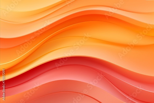Vibrant Peach Fuzz-Colored Abstract Art - Stunning 3D Background with Playful Tones