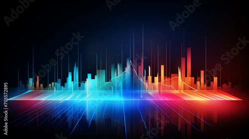 Wallpaper Mural Music abstract background. Equalizer for music. Vector illustration Torontodigital.ca