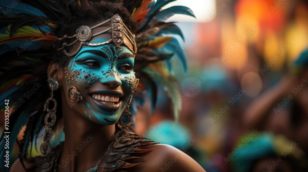 Carnival in Barranquilla, Colombia: A dazzling spectacle of vibrant costumes, rhythmic music, and lively dances, celebrating the city's rich cultural heritage and festive spirit.