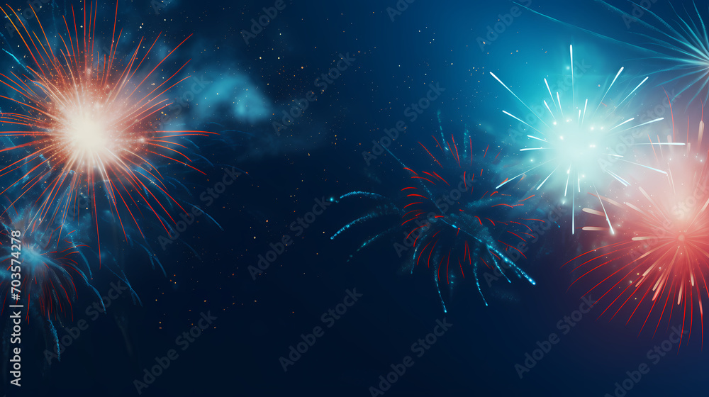 Fototapeta premium Holiday party background, New Year, birthday, celebration, Christmas background with blank copy space