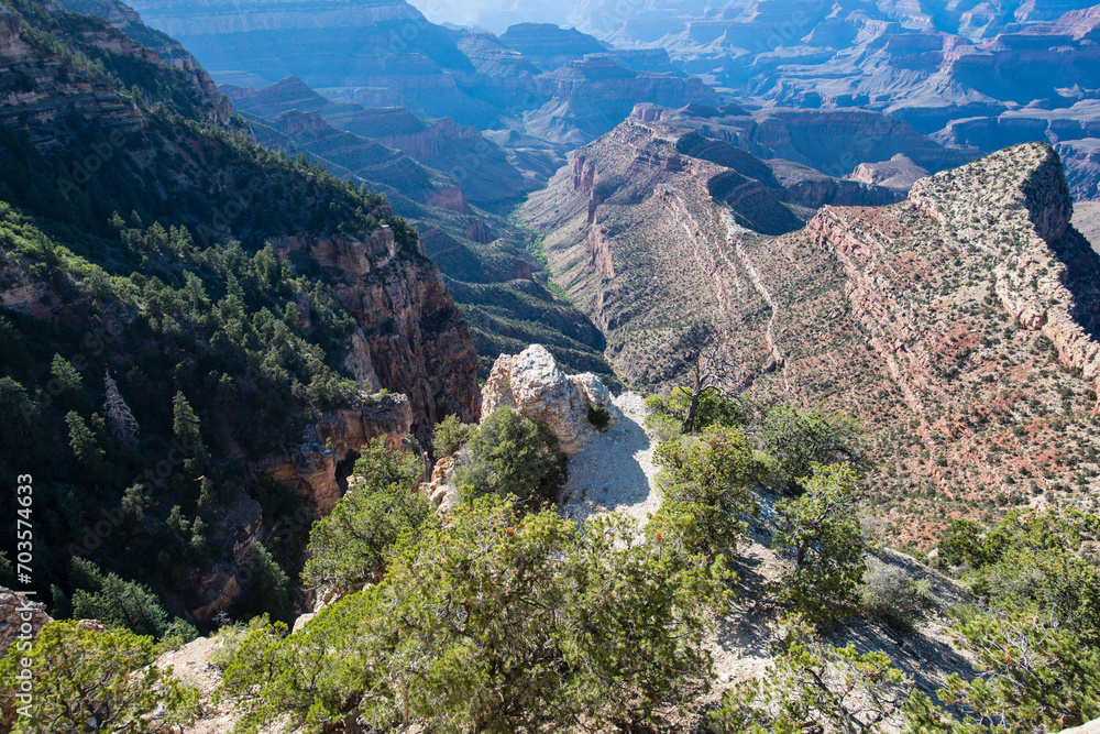 Canyon panoramic landscape. National Park, Arizona. Colorado desert view.