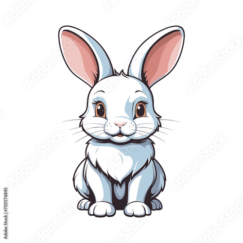 illustration vector of cute bunny design