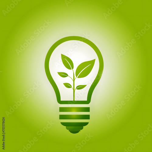 Eco light bulb - green energy