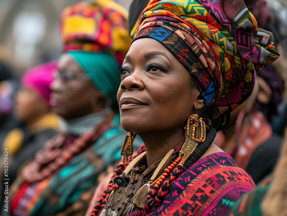 Vibrant and colourful image from Black History Month parades 