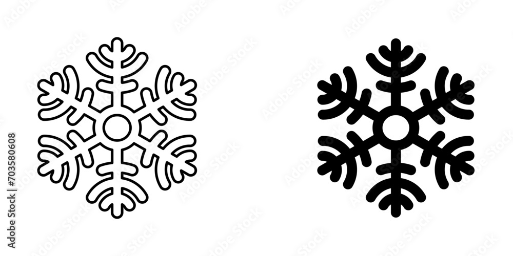 Illustration Vector Graphic of Snow icon design
