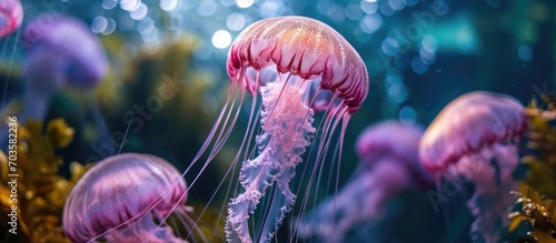 Purple jellyfish - Pelagia noctiluca photo
